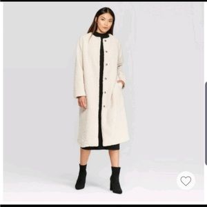 Prologue Cream and Black Long Coat